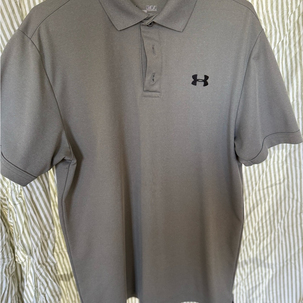 Under Armour Men's Gray Polo Shirt